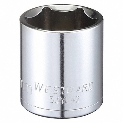 WESTWARD 53YU42 Socket Steel Chrome 30 mm
