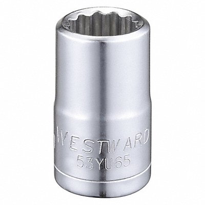 WESTWARD 53YU65 Socket Steel Chrome 14 mm
