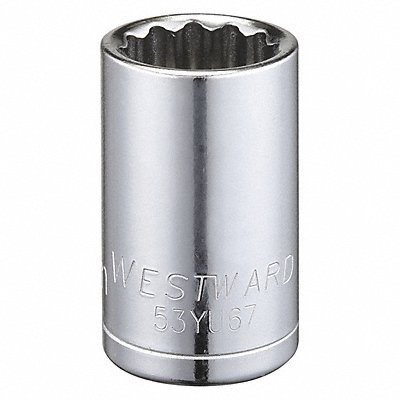 WESTWARD 53YU67 Socket Steel Chrome 16 mm