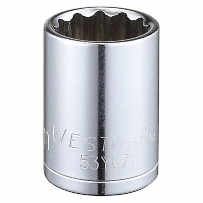 WESTWARD 53YU71 Socket Steel Chrome 20 mm