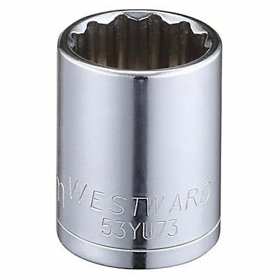 WESTWARD 53YU73 Socket Steel Chrome 22 mm