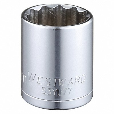 WESTWARD 53YU77 Socket Steel Chrome 26 mm