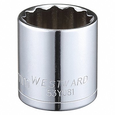 WESTWARD 53YU81 Socket Steel Chrome 30 mm