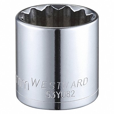WESTWARD 53YU82 Socket Steel Chrome 32 mm