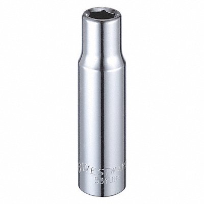 WESTWARD 53YU84 Socket Steel Chrome 7/16 in