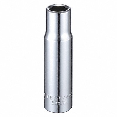 WESTWARD 53YU85 Socket Steel Chrome 1/2 in