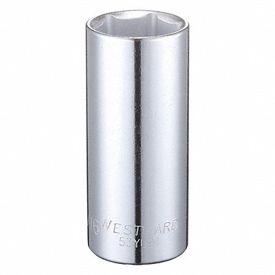 WESTWARD 53YU94 Socket Steel Chrome 1 1/16 in
