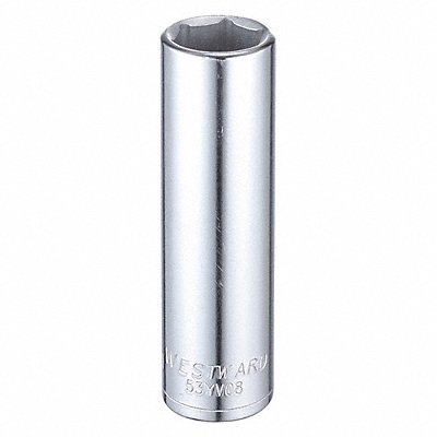 WESTWARD 53YV08 Socket Steel Chrome 17 mm