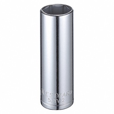 WESTWARD 53YV12 Socket Steel Chrome 21 mm