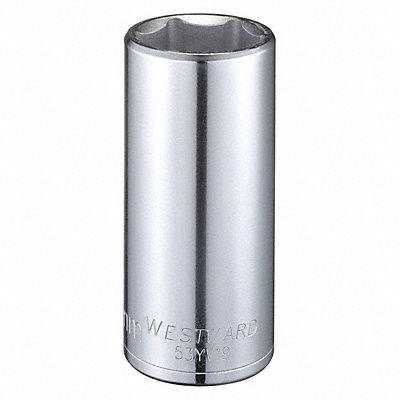 WESTWARD 53YV19 Socket Steel Chrome 28 mm