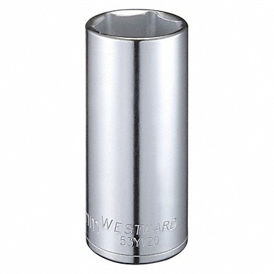 WESTWARD 53YV20 Socket Steel Chrome 29 mm