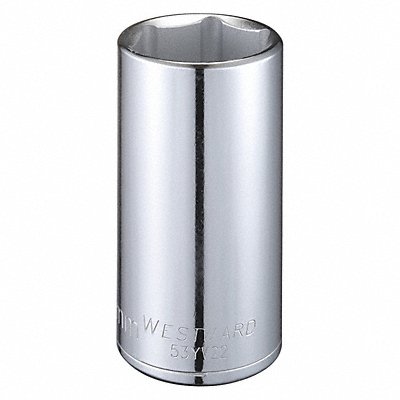 WESTWARD 53YV22 Socket Steel Chrome 32 mm