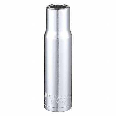 WESTWARD 53YV42 Socket Steel Chrome 12 mm