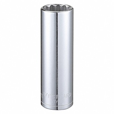WESTWARD 53YV49 Socket Steel Chrome 19 mm