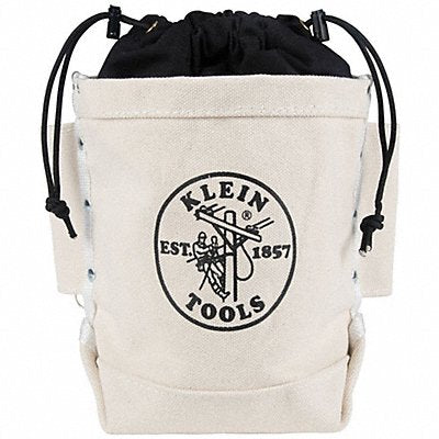 KLEIN TOOLS 5416TC Bucket Bag Canvas Straight Wall OffWhite