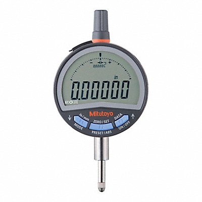 MITUTOYO 543-702 CAL Calibrated Indicator: 0 in to 0.5 in /0 in to 12.7 mm, Inch/Metric, +/- 0.0001 in Accuracy