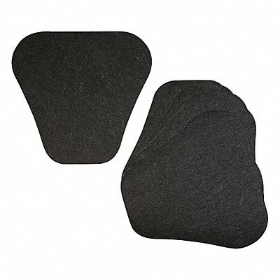 PIG GRP7001BK Urinal Mat Black Unscented 17 in PK6