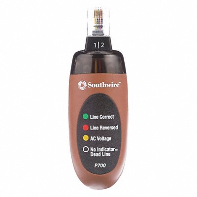 SOUTHWIRE 58745340 Phone Outlet Tester RJ11 Connector Type