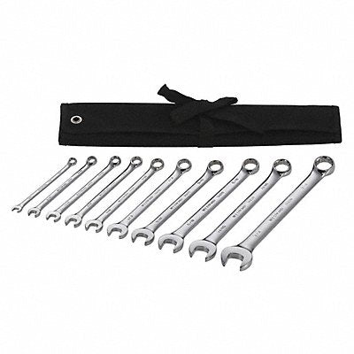 WESTWARD 54DF91 Combination Wrench St Steel Full Polish Offset