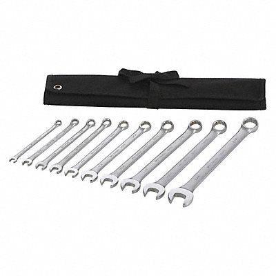 WESTWARD 54DG01 Combination Wrench St Steel Satin Offset