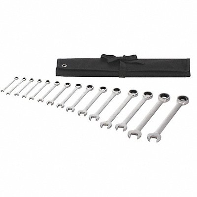 WESTWARD 54DG22 Combination Wrench St Steel Fll Plish Standard