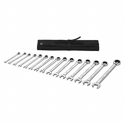 WESTWARD 54DG24 Combination Wrench St Steel Fll Plish Standard
