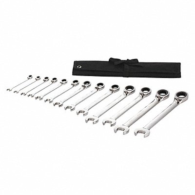 WESTWARD 54DG32 Combination Wrench St Steel Full Polish Offset