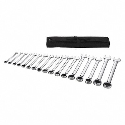 WESTWARD 54DG33 Combination Wrench St Steel Full Polish Offset