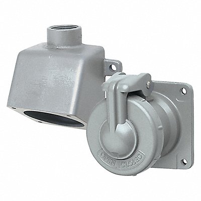 HUBBELL VR321E2 Pn Slv Rec Grey 30 A 2Pl Single