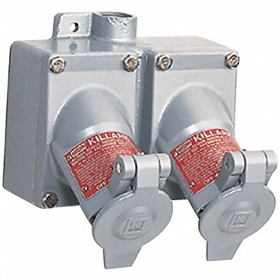 HUBBELL UGR820231QW Receptacle Grey 20 A 3P3W Back 1PK
