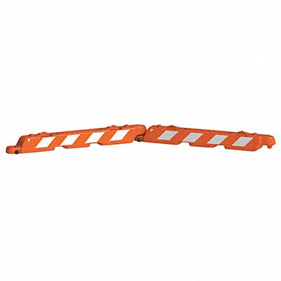 GRAINGER AB96ODGLR Airport Barricade Orange 10 H 96 L