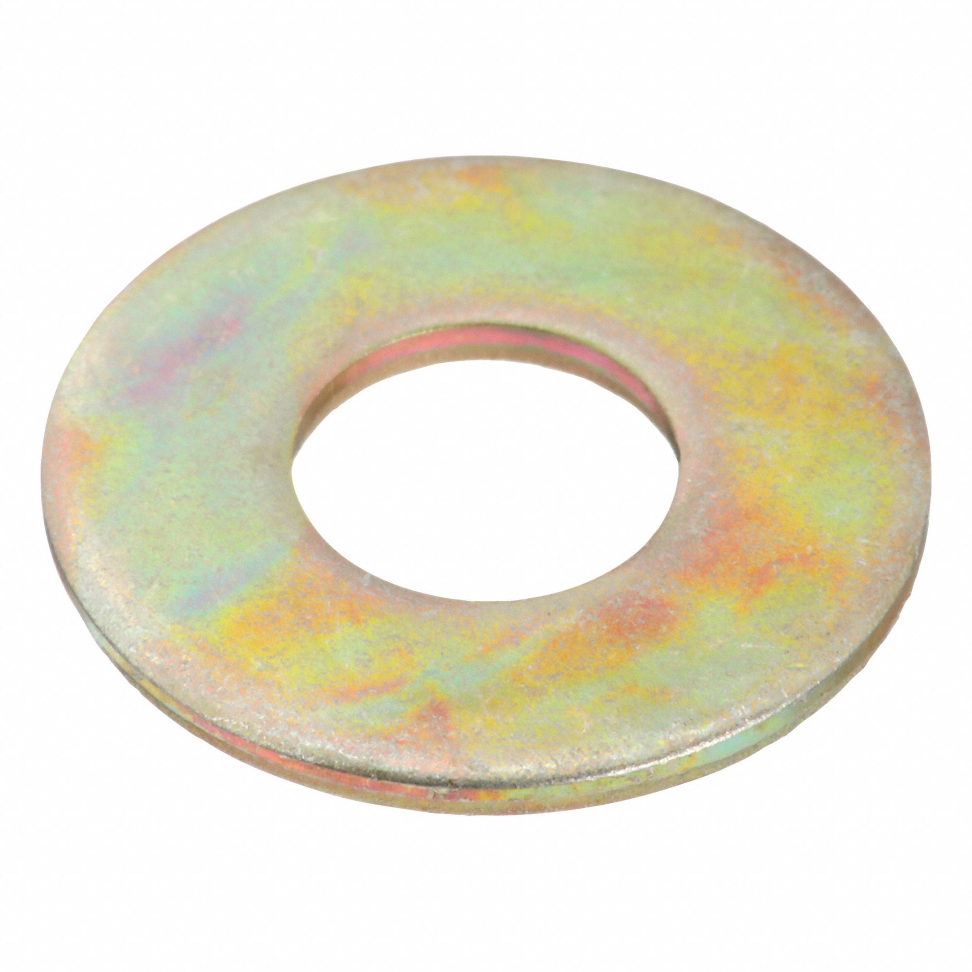 GRAINGER U381310250001 USS Washer ZncY Stl 1/4 47/64x0.065in 100PK