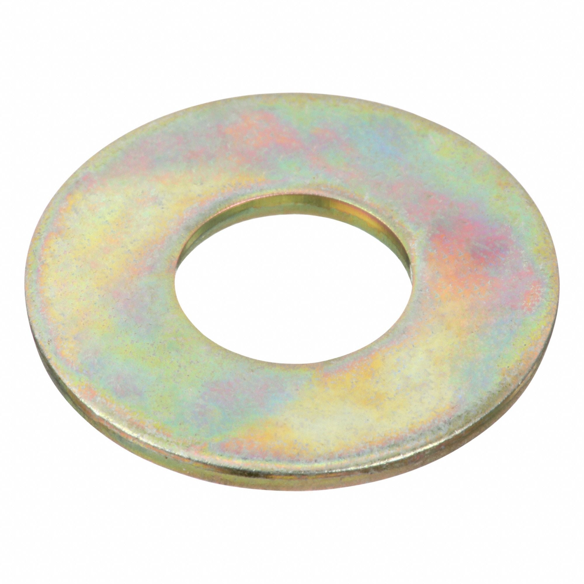 GRAINGER U381310370001 USS Washer ZncY Stl 3/8 in 1x0.083in 100PK