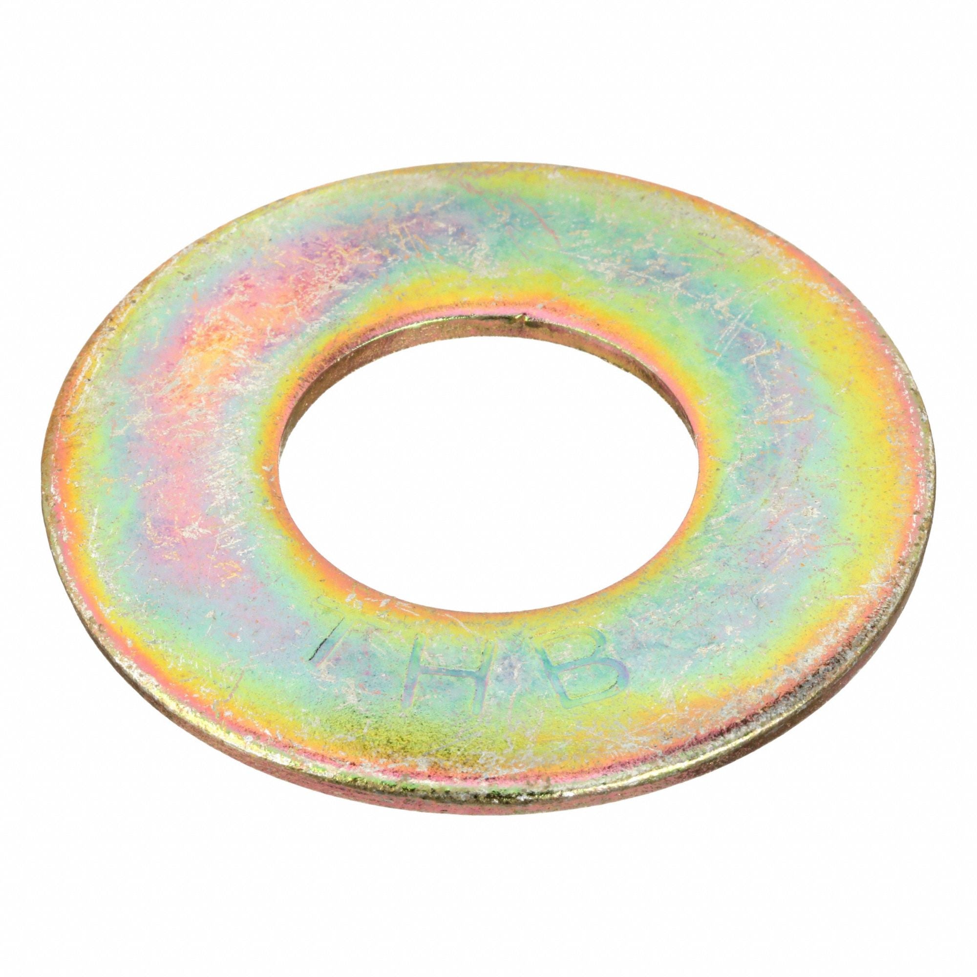 GRAINGER U381311250001 USS Washer ZncY Stl 1-1/4 in 3x0.165in 5PK