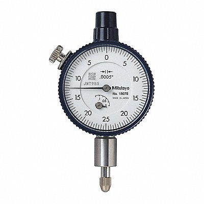 MITUTOYO 1507A Dial Indicator 0 to 0.125 Range White