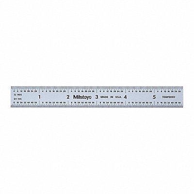 MITUTOYO 182104 Steel Rule 6 Size 3R Graduation 3/4 W