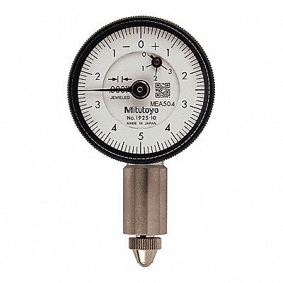MITUTOYO 1925AB10 Dial Indicator 0 to 0.025 Range White