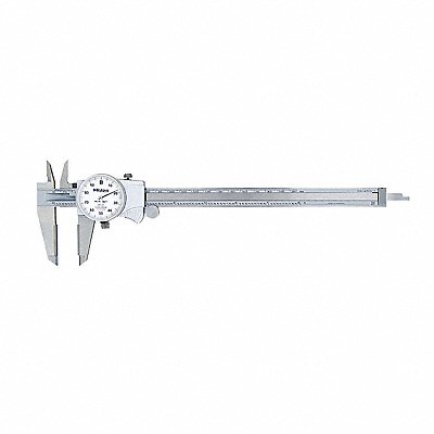 MITUTOYO 505737 Dial Caliper White 0-8 Caliper Range