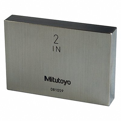MITUTOYO 611202541 Gage Block 2 L 3/8 H Steel ASME AS-1