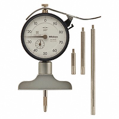 MITUTOYO 7217A Depth Gage 2-1/2 Base L 0.001 Res.
