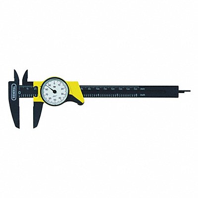 GENERAL TOOLS 145 Dial Caliper Plastic Black 0-6 Range
