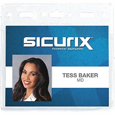 SICURIX BAU67830 Convention Badge Holder Horizontal PK250