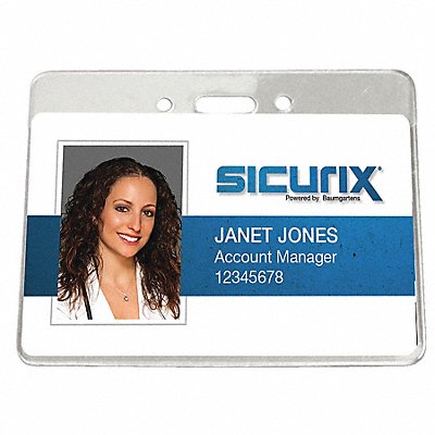 SICURIX BAU67870 Government Badge Holder Horizontal PK50