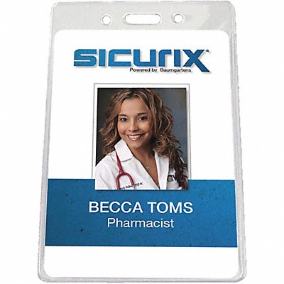 SICURIX BAU67880 Government Badge Holder Vertical PK50