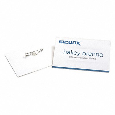 SICURIX BAU67671 ID Badge Holder Kit Color Clear PK100