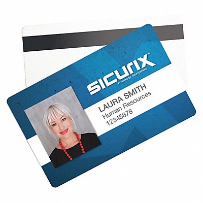 SICURIX BAU80340 Blank ID Cards For Printers Badges PK100