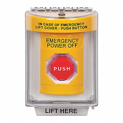 SAFETY TECHNOLOGY INTERNATIONAL SS2245POEN Emergency Power Off Push Button 2-7/8 D