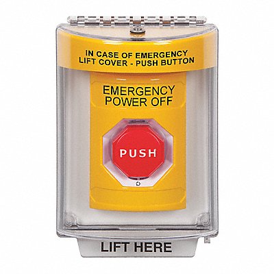 SAFETY TECHNOLOGY INTERNATIONAL SS2249POEN Emergency Power Off Push Button 2-7/8 D