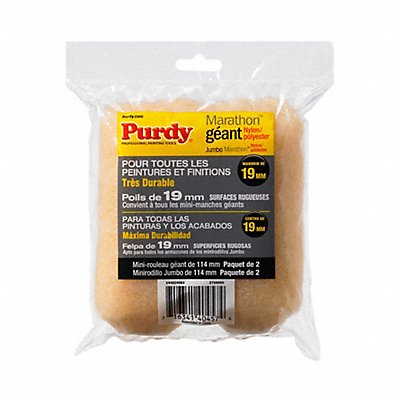 PURDY 14G624064 Mini Roller Cover 4 1/2 L 3/4 Nap PK2