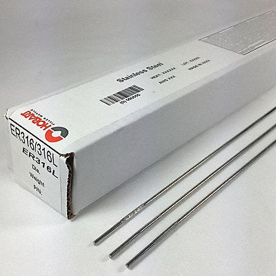 HOBART S512346G12 K4511 TIG Welding Rod 1/8 Dia 36 L 10 lb.